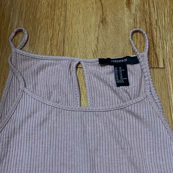 BUNDLE DEAL - Two Forever 21 Jersey Knit Mini Dresses (Pink and Hunter Green) - Picture 14 of 15